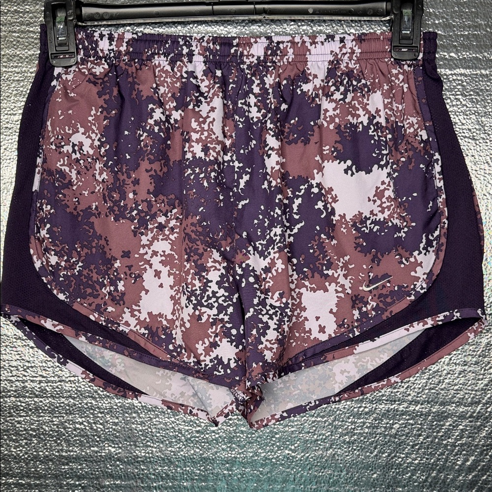 Nike Women's Athletic Shorts - Purple Camo